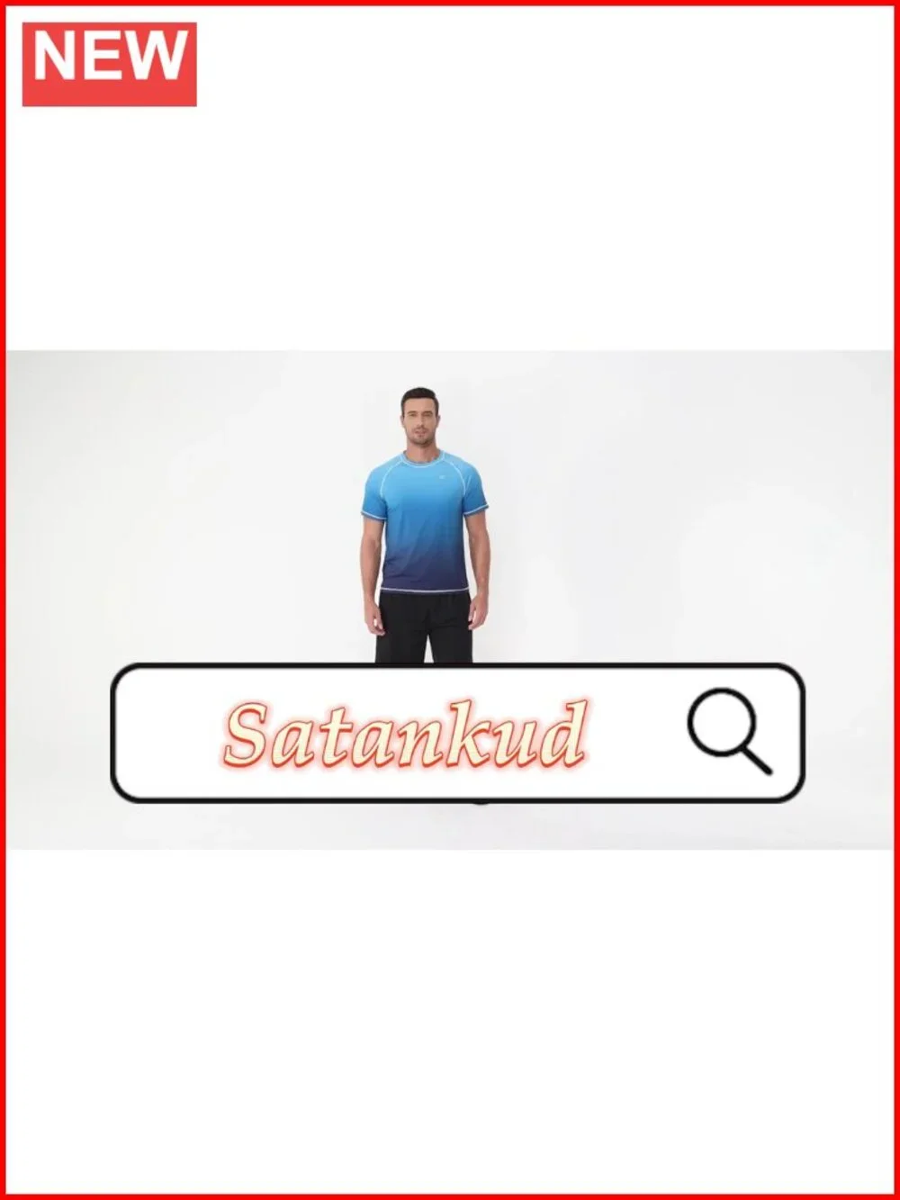UPF 50+ Men's Rash Guard Short Sleeve Sun Protection Swim Shirt